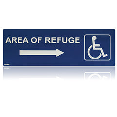 Viking ARS-DRB100 Area of Refuge Sign with Right Arrow