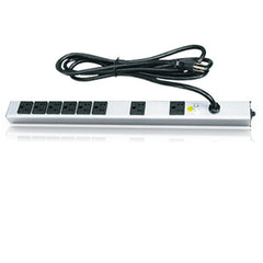 Middle Atlantic PWR-8-V Essex 8 Outlet Power Strip (Flat Silver Finish)