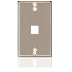 Allen Tel ATBK-VOIP-F Versatap VoIP Stainless Steel Flush Faceplate 1 port
