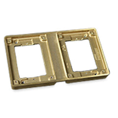 Legrand - Wiremold 827T Two Gang Brass Tile Flange