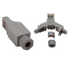 Allen Tel AT8X8RC6A-10G CAT 6A UTP 10G Plug 8C Round Cord