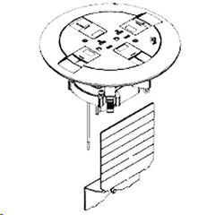 Legrand - Wiremold 897CTCBK Ratchet-Pro 881 Series Multiple Service Floor Box Cover Kit