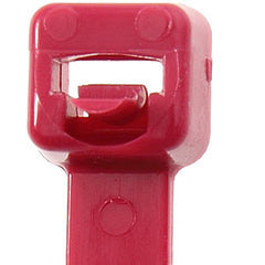 Panduit® PRT2S-M2 Pan-Ty® Nylon 6.6 Releasable Tie Standard Cross Section 7.4" Length Red (Package of 1000)