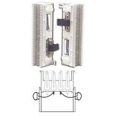 Siemon M4-2W Pre-Wired M4 Series Block with Amphenol Connectors