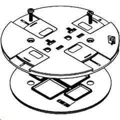 Legrand - Wiremold RC7SHTCBK RC7 Multi Service Poke Thru Device Slide Holder Assembly
