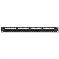 Leviton 69586-U24 Cat 6 Universal 24 Port Patch Panel with Cable Management Bar