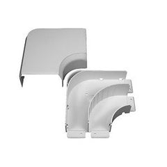 Legrand - Wiremold 40N2F11WH CableSmart 40N2 Radiused Full Capacity Flat Elbow Fitting