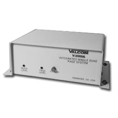 Valcom V-2000A 1 Zone One-Way Basic Integrated Page Control with Power
