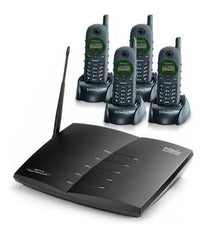 EnGenius DURAFON-PRO-PIA Multi-Line Phone System with Four Handsets, Long-Range Capability, and Rugged Design