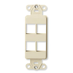 Leviton 41644 QuickPort Decora Multimedia Insert - 4 Port