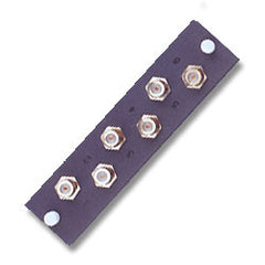 Leviton 5F100-6VF F-Connector Mounting plate, 6-pack, loaded