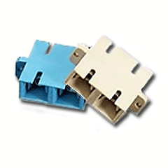 Leviton 49884-BAD SC Duplex Adapter (Beige) with Phosphor Bronze Sleeve