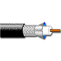 Belden 1694A 18 AWG Solid Bare Copper RG6/U Coaxial Cable, 1000'