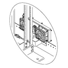 Chatsworth Products 11755-001 Side Fan and Filter Assembly for Rack Enclosures