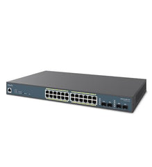 EnGenius EWS7928P-FIT Cloud Managed 24-Port Gigabit PoE+ Switch with 240W Power Budget
