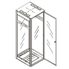 Chatsworth Products 11048 23" Single Rack Enclosure with Plexiglas Doors