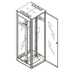 Chatsworth Products 11474 3' x 23" Rack with Plexiglas Enclosure