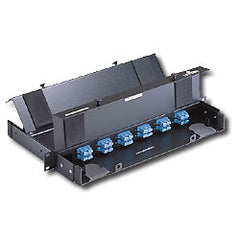 Leviton 5P230-0HB 24 Port Rack Mount Fiber Optic Patch Panel - Loaded with 6 Duplex SC Adapters