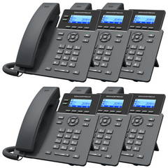 Grandstream GRP2602 VoIP Starter Office Bundle With 1 Year Free Phone Service