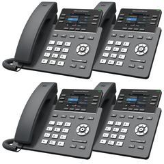 Grandstream GRP2613 VoIP Phone Professional Essentials Bundle With 1 Year Free Phone Service
