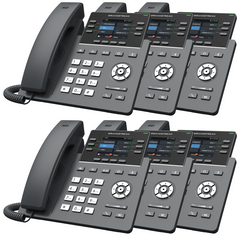 Grandstream GRP2613 VoIP Phone Professional Essentials Bundle With 1 Year Free Phone Service