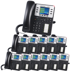 Grandstream GXP2130 VoIP Phone Essential Communication Bundle With 1 Year Free Phone Service