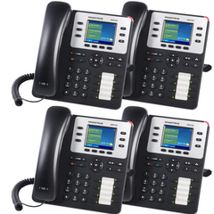 Grandstream GXP2130 VoIP Phone Essential Communication Bundle With 1 Year Free Phone Service