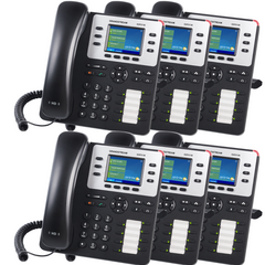 Grandstream GXP2130 VoIP Phone Essential Communication Bundle With 1 Year Free Phone Service