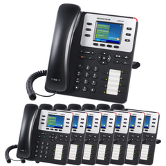 Grandstream GXP2130 VoIP Phone Essential Communication Bundle With 1 Year Free Phone Service