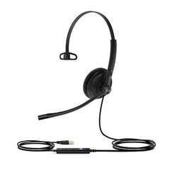 Yealink UH34 Mono UC USB Wired Headset – Ultra-Lightweight with Noise-Canceling Microphone