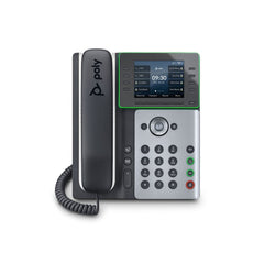 Poly Edge E300 8-Line IP Desk Phone with NoiseBlockAI and Acoustic Fence Technology