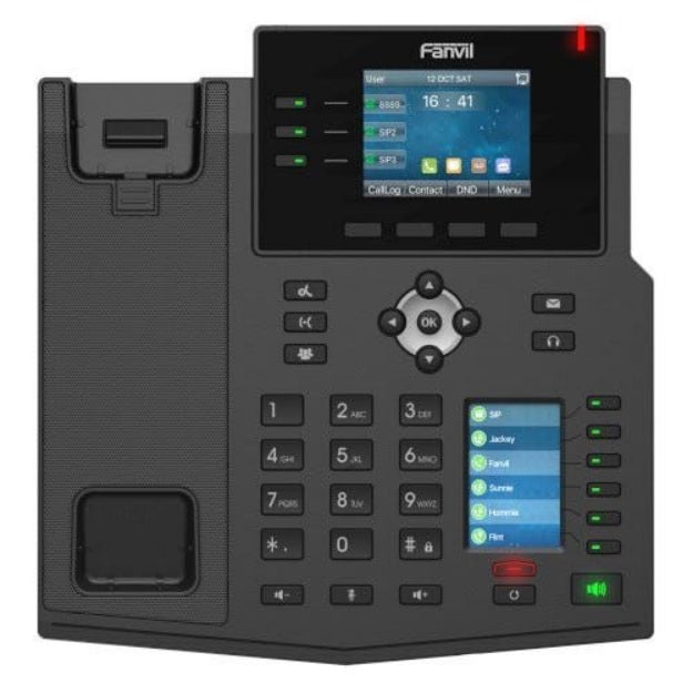 Fanvil X4U 12-Line Mid-Range IP Phone with HD Voice and Dual-Color Display