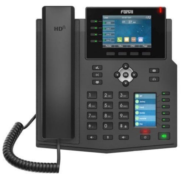 Fanvil X5U-V2 16-Line Mid-Level IP Phone with Dual Color Displays
