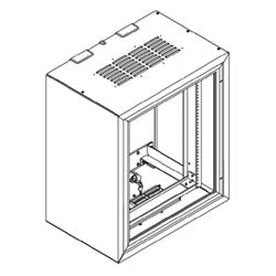 Chatsworth Products 12265 Wall-Mount Rack with Plexiglas Enclosure 19"W x 24.5"H 12"D