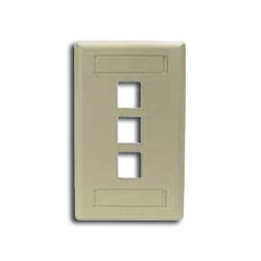 Hubbell IFP13 IFP Single Gang Wall Plate - 3 Ports
