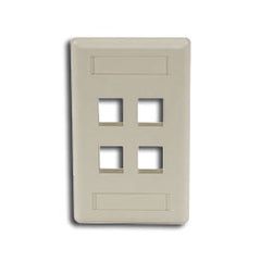 Hubbell IFP14 IFP Single Gang Wall Plate - 4 Ports