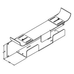 Chatsworth Products 12187 Jumper and Transition Trays - Lower Tray, Double