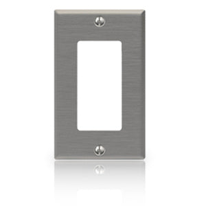 Leviton 84401 Metal 1 Gang Decora/GFCI Wallplate