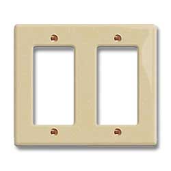 Leviton 80409 Urea/Nylon 2 Gang Decora/GFCI Wallplate
