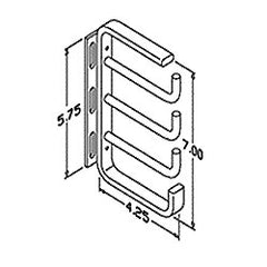 Chatsworth Products 12340 Horizontal Cable Guide for Active Electronic Components - 4 RMU
