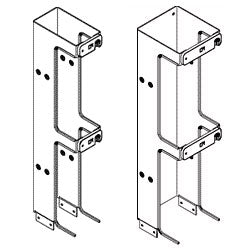Chatsworth Products 11378 Two-Foot Single-Sided Vertical Cabling Section Extensions