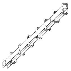 Chatsworth Products 11729 Double-Sided Wide Vertical Cabling Section