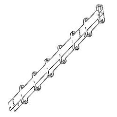 Chatsworth Products 12096 Double-Sided Narrow Vertical Cabling Section