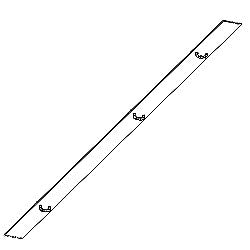 Chatsworth Products 12189 Plex Cabling Section Cover - 3.65"W x 7'H