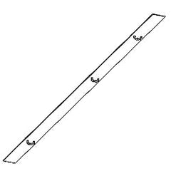 Chatsworth Products 12189 Plex Cabling Section Cover - 3.65"W x 7'H