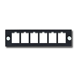 Leviton 5F100-6QP 6 Pack Quickport Snap-In Mounting Plate - Unloaded