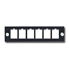 Leviton 5F100-6QP 6 Pack Quickport Snap-In Mounting Plate - Unloaded