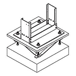Chatsworth Products 11761 Raised Floor Rack Support for 6" Channel - 10" to 16"