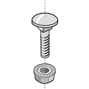 Legrand - Cablofil EZBN1-4 Nut/Bolt Assembly (Package of 50)