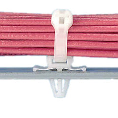 Panduit® PWMS-H25-C Winged Push Barb Cable Tie Mount (Pkg of 100)